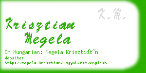 krisztian megela business card